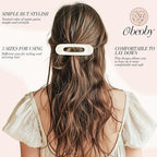 15 PCS Flat Hair Clips for Women & Girls, 5 Colors French Flat Claw Clips 3 Sizes Accessories Barrettes for Thin Thick Fine Hair