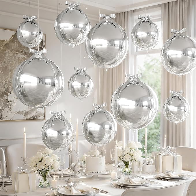 Silver Round Foil Balloons - Image 6
