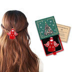 Inspirational Girls, Acetate Hair Clip, Original Italian Designed, To My Daughter Gifts from Mom Dad, Handmade Inspirational Angel Christmas Gift