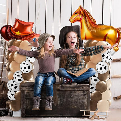 Kasyat 2 Sets Cowboy Birthday Party Balloon Column Stand Kit Western Party - Image 6
