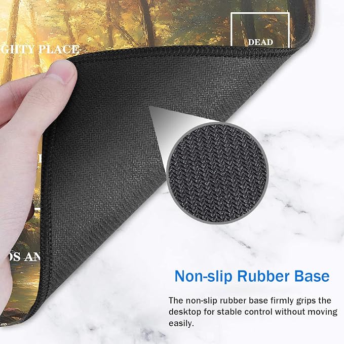 for TCG Playmat with Zones, Non-Slip Rubber Bottom Trading Card Game Mat with - Image 4