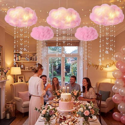 Marsui Artificial Cloud Props LED Hanging Cloud String Light Fake Imitation 3D - Image 7