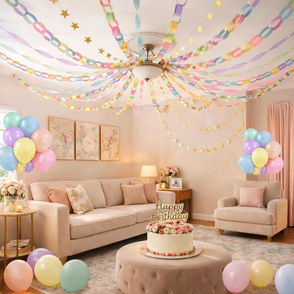 Gleebixi Pastel Birthday Decorations Kit - Image 3