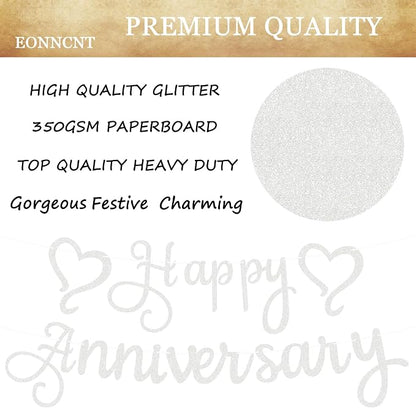 Pre-Strung Happy Anniversary Banner - Image 7