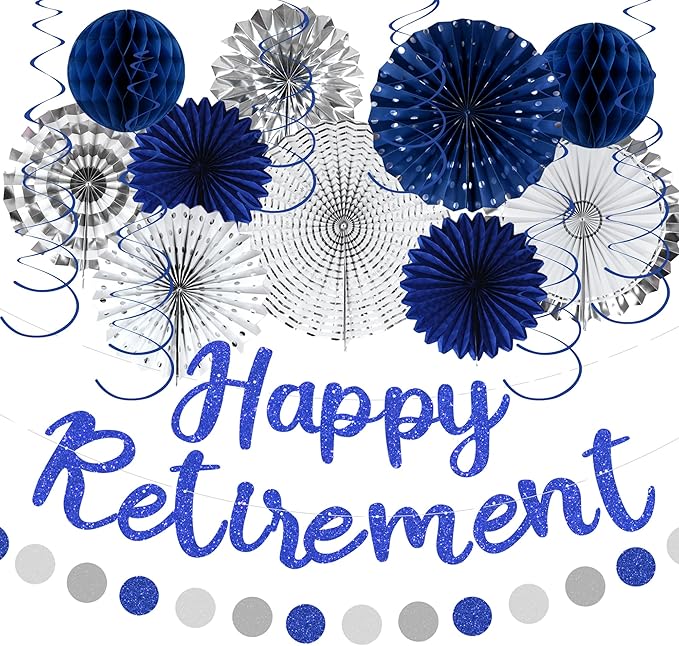 Holkcog Blue Retirement Party Decorations by Holkcog