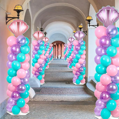 2 Sets Mermaid Party Balloon Column Stand Kit - Image 5