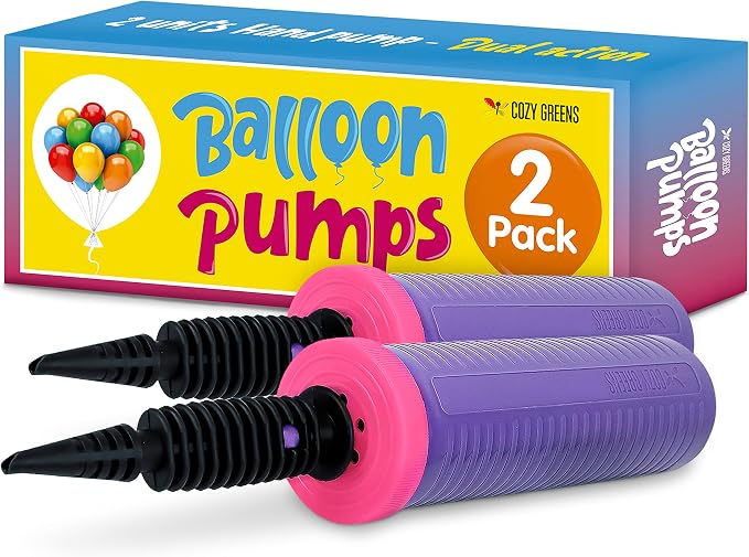 Balloon Pump Hand Held, Inflator Air Pump by CozyGreens