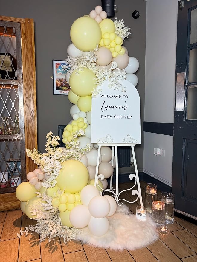 Light Yellow Latex Balloons, Baby Shower, Gender Reveal Party Decorations - Image 7