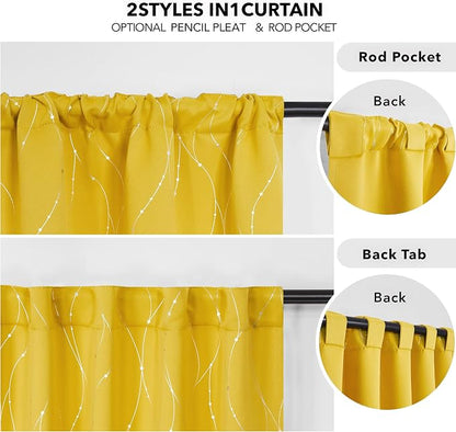 Deconovo Blackout Back Tab Curtains - Image 4