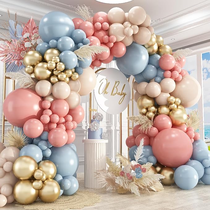 Gender Reveal Balloon Garland Arch Kit by PAXILE
