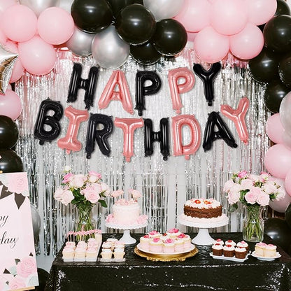 Happy Birthday Balloons Banner, Foil Balloon Personalized Name Letters Balloons - Image 5