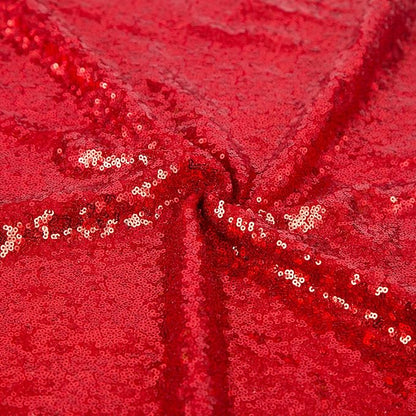 JYFLZQ Red Sequin Backdrop Curtains 4ft x 6.5ft 1 Panel Glitter Photo Booth - Image 7