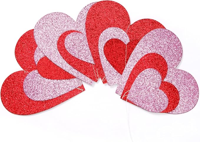 Galentines Valentines Party-Decorations Heart Garland - Image 3