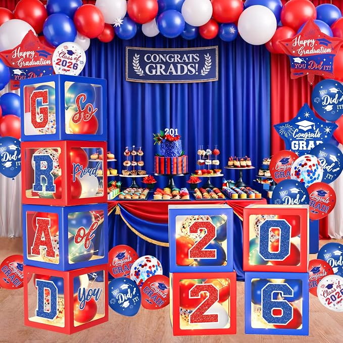 2026 Graduation Decorations, Balloons Boxes by QIYANPAX