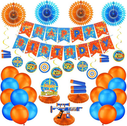 30 Pieces Dart Happy Birthday Supplies Gun Decoration Banner Latex Balloons by Skylety