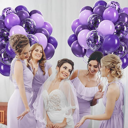 60pcs Purple Balloons 12inch - Image 8