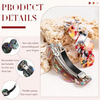 Geyoga 6 Pieces Vintage Hair Barrettes for Women Retro Flower French Pearl Crystal Rhinestones Clips Hair Pins for Women Styling Accessories(Gorgeous Style)