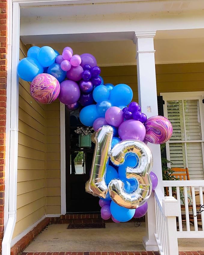 40 Inch Silver 13 Number Balloons Giant Jumbo Huge 13 or 31 Foil Mylar Helium - Image 3
