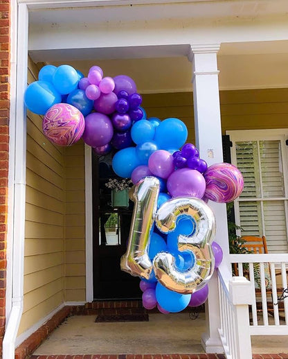 40 Inch Silver 13 Number Balloons Giant Jumbo Huge 13 or 31 Foil Mylar Helium - Image 3
