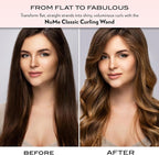 NuMe Classic Curling Wand, Blush | 1-Inch Tourmaline Ceramic Barrel with Far-Infrared Heat & Negative Ions for Frizz-Free, Long-Lasting Waves & Curls – Professional Hair Styling Tool for All Types