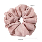 Scrunchies Hair Ties for Women - Big Silk Satin Scrunchie Exra Large Jumbo Gaint Oversized Cute Scrunchy for Curl Thick Hair Ligas Para el Cabello De Mujer Decorations Hair Accessories Gift for Girls