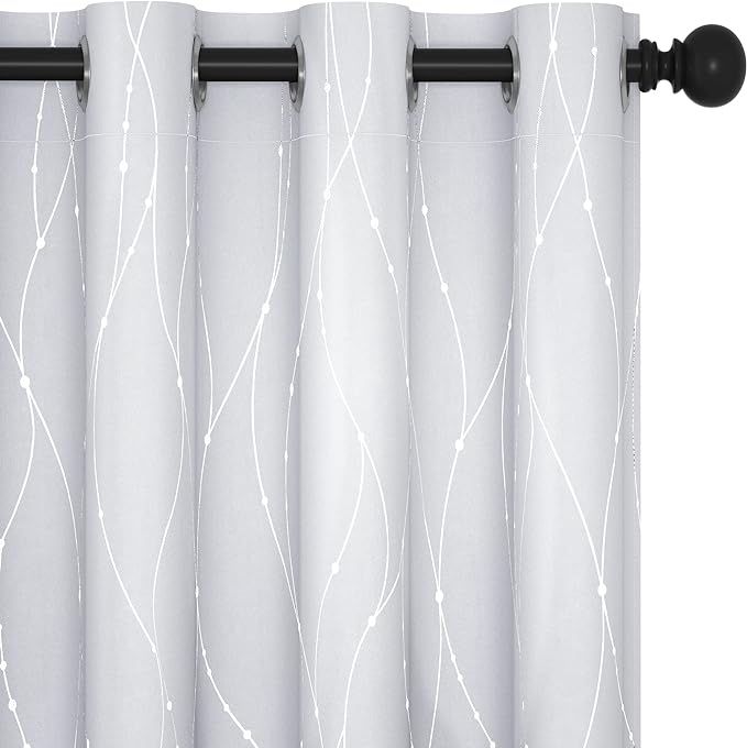 Deconovo Living Room Curtains 63 Inches Long, Thermal Insulated, Room Darkening by Unknown