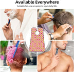 Beard Trimming Hair Catcher, Pink Heart Polka Dots Yellow Rubber Ducks Shave Bib, Non-Stick Bib Apron Waterproof, Shaving Tool for Men for Husband Father’s Day