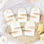 20PCS Bridesmaid Hair Clips No Bend Hair Clips Bridesmaid Hair Accessories Gifts Makeup Creaseless Glitter Hair Clip for Bride Women Girls(20Pcs/10Cards)