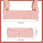 Chuangdi 3 Pieces Spa Headband for Women Facial Makeup Headband Soft Terry Cloth Hairband for Washing Face Mask Spa Shower Gifts(Blue, Pink, White)