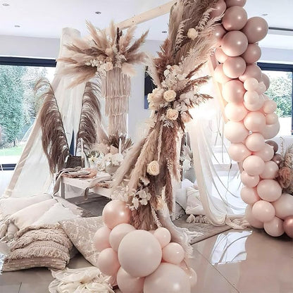 PartyWoo Beige Balloons 50pcs Boho Cream Ivory Neutral Color | 12 Inch Balloons - Image 4
