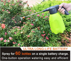 0.5 Gallon Electric Spray Bottle - Garden Sprayer & Plant Mister with Adjustable Nozzles, Rechargeable Battery Powered, Automatic Watering Can for Indoor/Outdoor Plants