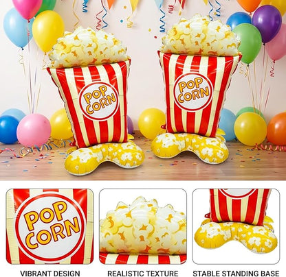 2Pcs Popcorn Balloons, Popcorn Balloon Arch Decor, Giant 44.5 Inch Standing - Image 3