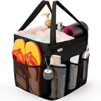 Mesh Shower Caddy Portable, Dorm Room Essentials for College Students, Large Capacity with 8 Pockets Shower Bag for Camping,Swimming,Gym,Travel
