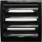 Repa Market 6 Inch Black Dryer Vent Hood/Duct Cover for Walls or Ducting/ABS Plastic Grille with Flaps & Insect Screen/Exhaust and Dryer Vent Covers for Indoor & Outdoor Use