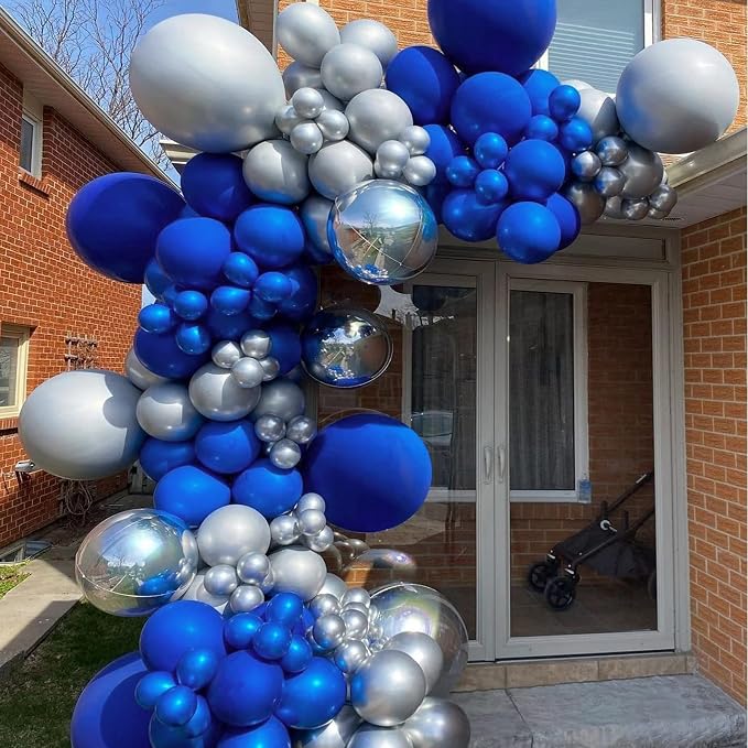 FOTIOMRG 120pcs 5 inch Royal Blue Balloons | Birthday, Graduation, Baby Shower - Image 3