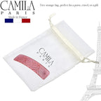 Camila Paris CP2278 French Hair Barrette Clip for Girls Large Pink and Gold Swirls, Strong Hold Grip Hair Clips for Women, No Slip and Durable Styling Girls Hair Accessories, Made in France