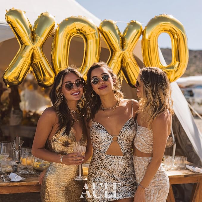 AULE 40 Inch Gold B Balloon Letter Foil A-Z Birthday Big Alphabet | Birthday - Image 5