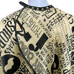 Barber Capes for Men, Hair Cutting Cape with Metal Snap Closure, 100% Polyester Salon Cape, Waterproof & Light Weight & Machine Washable- 63”× 56”, Retro Style