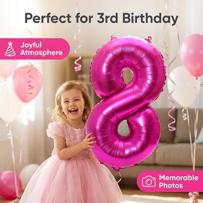 YPSelected 32 Inch Large Foil Helium Number Balloon Birthday Wedding Party 0-9 - Image 3