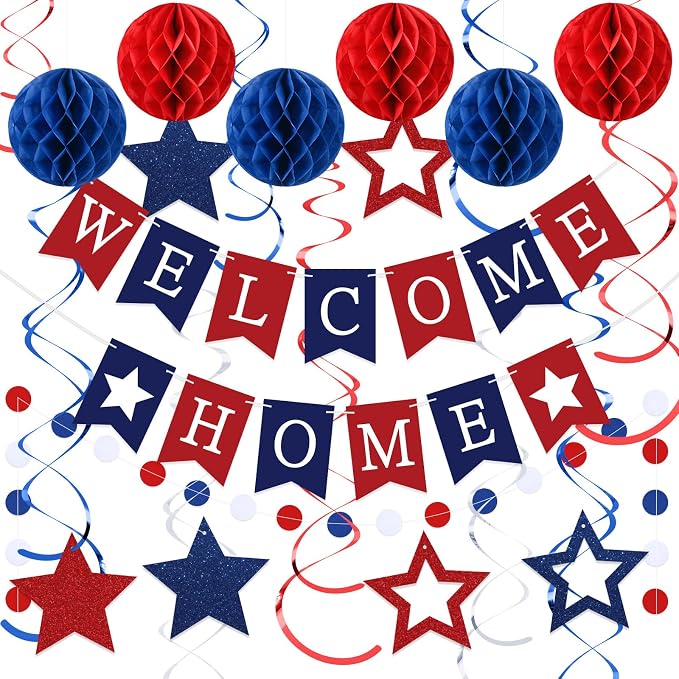 Arrowbash Welcome Home Decorations Welcome Home Banner by Arrowbash