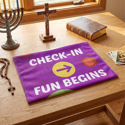 Hahafelt Kids Church Check-in Banners 23 x 63 Inch VBS 2026 Childrens Church - Image 3