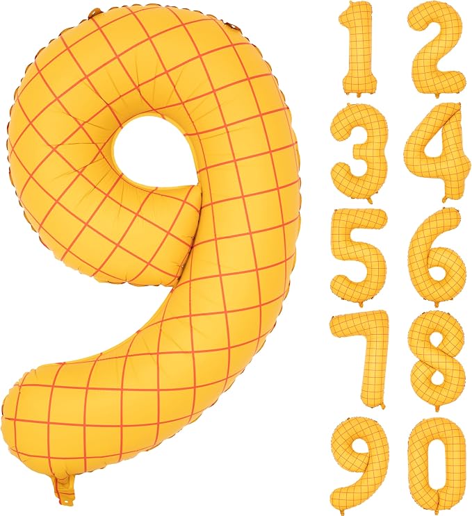 40" Matte Yellow Balloons Toy Inspired Story Theme party Supplies Digital 9 | by Exquisitehighqualitypartydecorationstomeetyoureveryneed%EF%BC%81