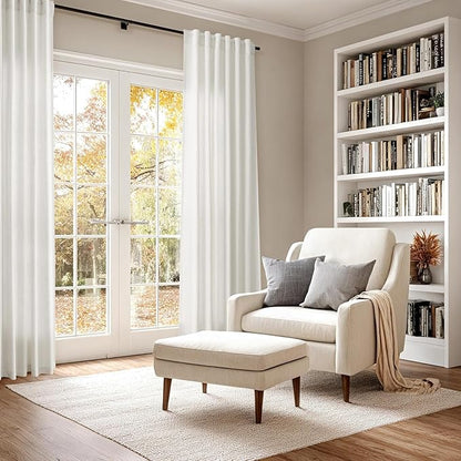 Light Filtering Linen Curtains 72 inches Long - Image 6
