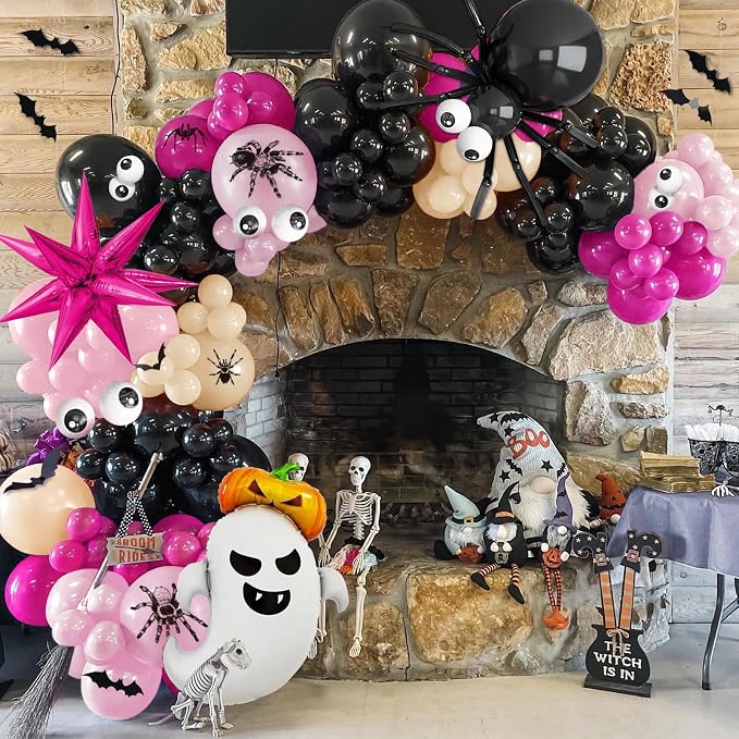 187pcs Halloween Balloon Garland Arch kit, Spider Ghost Star Foil Balloon | Hot - Image 2