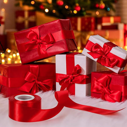 1 1/2In 30Yards Polyester Red Ribbon - Image 5