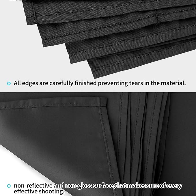 10 x 20 ft Backdrop Background Black Screen Black Backdrop - Image 5