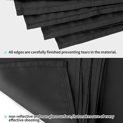 10 x 20 ft Backdrop Background Black Screen Black Backdrop - Image 5