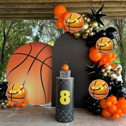 18 Inch Basketball Balloons Decor, Mylar Sport Balloons - Image 6