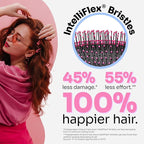Wet Brush Detangling Brush, Original Detangler Brush (Pink) - Wet & Dry Tangle-Free Hair Brush for Women & Men - No Tangle Soft & Flexible Bristles for Straight, Curly, & Thick Hair (Pack of 2)