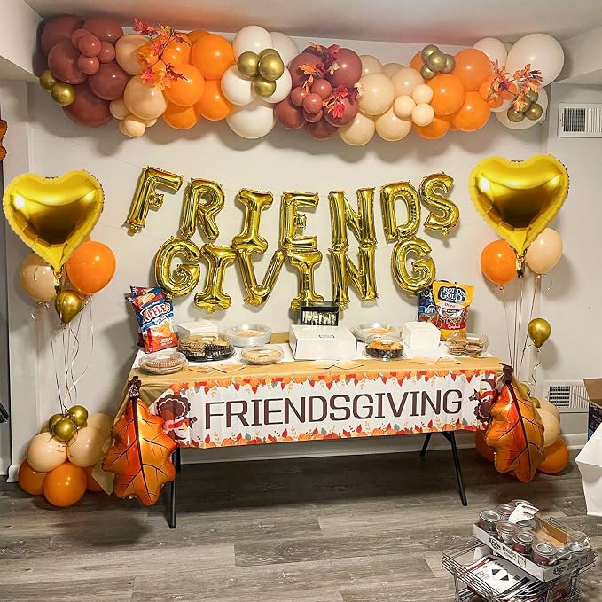 Jobkoo Friendsgiving Balloons Friends Giving Party Decorations 16 Inches Tall - Image 3